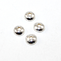 925 Sterling Silver 6mm x 3.4mm Lentil Bead