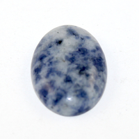 18mm x 25mm Blue Spot Jasper Oval Cabochon - Pack of 2
