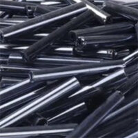 20mm Bugle Bead - Gunmetal - 8gm Bag