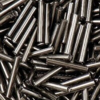 25mm Bugle Bead - Antique Pewter - 8gm Bag