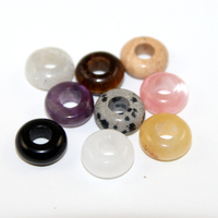 5mm x 10mm Mixed Gemstones Rondelle Beads - Pack of 4
