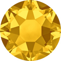Pack of 144 - 2078 - SS20 (4.60 - 4.80mm) - Light Topaz A HF (226) - Xirius Rose Hot Fix Flat Back Crystal 
