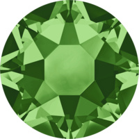 Pack of 144 - 2078 - SS20 (4.60 - 4.80mm) - Fern Green A HF (291) - Xirius Rose Hot Fix Flat Back Crystal 