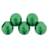 6mm Top Hole Bead - ColorTrends: Saturated Metallic Lush Meadow - 25 Bead Strand