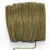 3mm Cross Chain - Antique Bronze - sold in 10cm increments