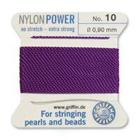 No 10 - 0.90mm - Amethyst Carded Bead Cord Nylon Power
