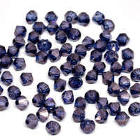 4mm x 3.6mm Crystal Lila Vega Luster - 00030-15726 - MC Rondelle Beads - 451 69 302