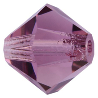 4mm x 3.6mm Light Amethyst - 20020 - MC Rondelle Beads - 451 69 302