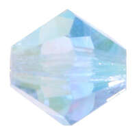 4mm x 3.6mm Light Sapphire AB 2x - 30020AB2 - MC Rondelle Beads - 451 69 302