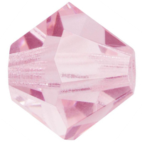 4mm x 3.6mm Light Rose - 70020 - MC Rondelle Beads - 451 69 302