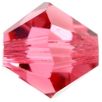 4mm x 3.6mm Indian Pink - 70040 - MC Rondelle Beads - 451 69 302