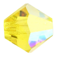 4mm x 3.6mm Citrine Glitter - 80310GL - MC Rondelle Beads - 451 69 302