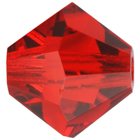 4mm x 3.6mm Light Siam - 90070 - MC Rondelle Beads - 451 69 302