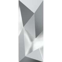4925 - 23mm x 9mm - Crystal Light Chrome F (001 LTCH) - Kaputt Baquette Fancy Stone - Loose Stones