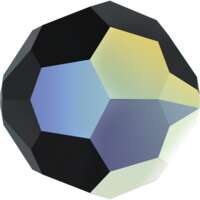 5000 - 6mm - Jet AB (280 AB) - Round Crystal Bead