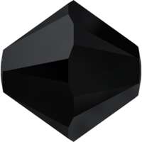 5328 - 5mm - Jet (280) - Bicone Xilion Crystal Bead