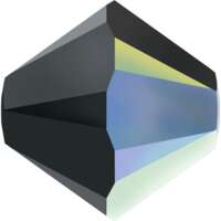 5328 - 5mm - Jet AB (280 AB) - Bicone Xilion Crystal Bead