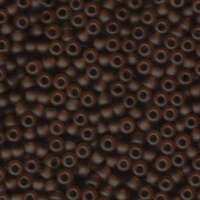 Miyuki 6/0 Rocaille Bead - 6-9134F - Matte Transparent Dark Topaz