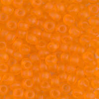 Miyuki 6/0 Rocaille Bead - 6-9138F - Matte Transparent Orange