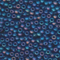 Miyuki 6/0 Rocaille Bead - 6-9149FR - Matte Transparent Capri Blue AB