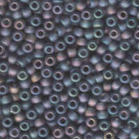 Miyuki 6/0 Rocaille Bead - 6-9152FR - Matte Transparent Grey AB