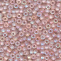Miyuki 6/0 Rocaille Bead - 6-9155FR - Matte Transparent Light Tea Rose AB