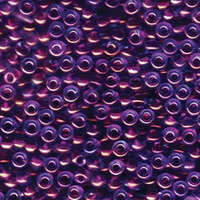 Miyuki 6/0 Rocaille Bead - 6-9352 - Fuchsia Lined Aqua AB