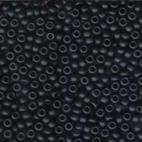 Miyuki 6/0 Rocaille Bead - 6-9401F - Matte Opaque Black