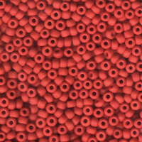 Miyuki 6/0 Rocaille Bead - 6-9408F - Matte Opaque Red