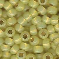 Miyuki 6/0 Rocaille Bead - 6-9554 - Dyed Pale Yellow Silver Lined Alabaster