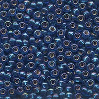 Miyuki 6/0 Rocaille Bead - 6-91025 - Silver Lined Capri Blue AB