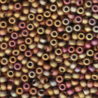 Miyuki 6/0 Rocaille Bead - 6-92035 - Matte Metallic Khaki Iris