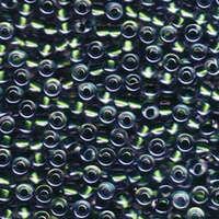 Miyuki 6/0 Rocaille Bead - 6-93205 - Magic Marine Emerald Lined Crystal