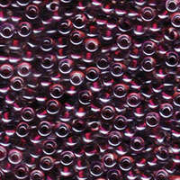 Miyuki 6/0 Rocaille Bead - 6-93208 - Magic Purple Cranberry Lined Crystal