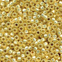 Miyuki 6/0 Rocaille Bead - 6-94235 - Duracoat Silver Lined Dyed Light Yellow