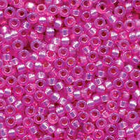 Miyuki 6/0 Rocaille Bead - 6-94238 - Duracoat Silver Lined Dyed Paris Pink