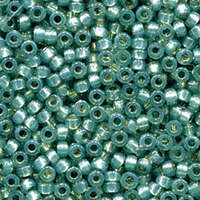 Miyuki 6/0 Rocaille Bead - 6-94241 - Duracoat Silver Lined Dyed Dark Mint