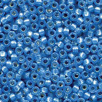 Miyuki 6/0 Rocaille Bead - 6-94242 - Duracoat Silver Lined Dyed Aqua