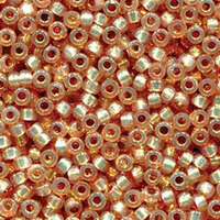 Miyuki 6/0 Rocaille Bead - 6-94243 - Duracoat Silver Lined Dyed Topaz Gold