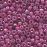Miyuki 6/0 Rocaille Bead - 6-94247 - Duracoat Silver Lined Dyed Peony Pink