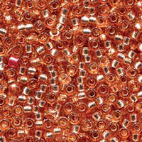 Miyuki 6/0 Rocaille Bead - 6-94262 - Duracoat Silver Lined Dyed Rose