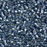 Miyuki 6/0 Rocaille Bead - 6-94276 - Duracoat Silver Lined Dyed Denim