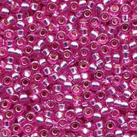 Miyuki 6/0 Rocaille Bead - 6-94277 - Duracoat Silver Lined Dyed Orchid