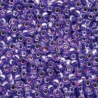 Miyuki 6/0 Rocaille Bead - 6-94278 - Duracoat Silver Lined Dyed Lavender
