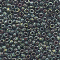 Miyuki 6/0 Rocaille Bead - 6-94503 - Transparent Picasso Red Brown