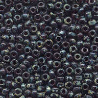 Miyuki 6/0 Rocaille Bead - 6-94504 - Transparent Picasso Garnet