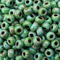 Miyuki 6/0 Rocaille Bead - 6-94514 - Matte Opaque Picasso Seafoam Green