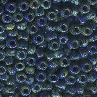Miyuki 6/0 Rocaille Bead - 6-94518 - Matte Opaque Picasso Cobalt