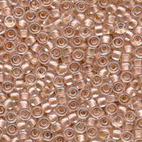 Miyuki 6/0 Rocaille Bead - 6-94604 - Inside Dyed Pearlized Peach