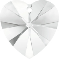 6228 - 10.3mm x 10mm - Crystal (001) - Xilion Heart Crystal Pendant